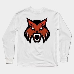 Orange Fox Mascot Long Sleeve T-Shirt